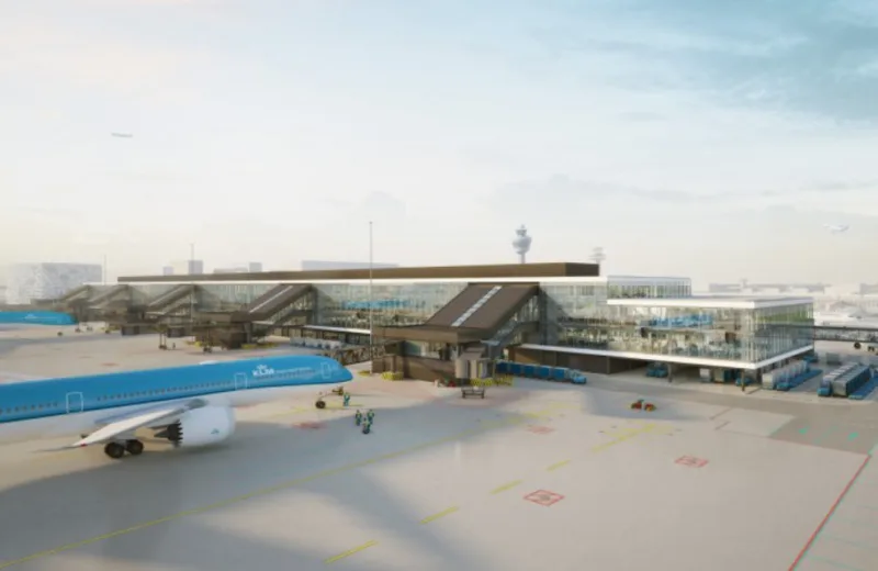 Image- Sustainable construction at Schiphol