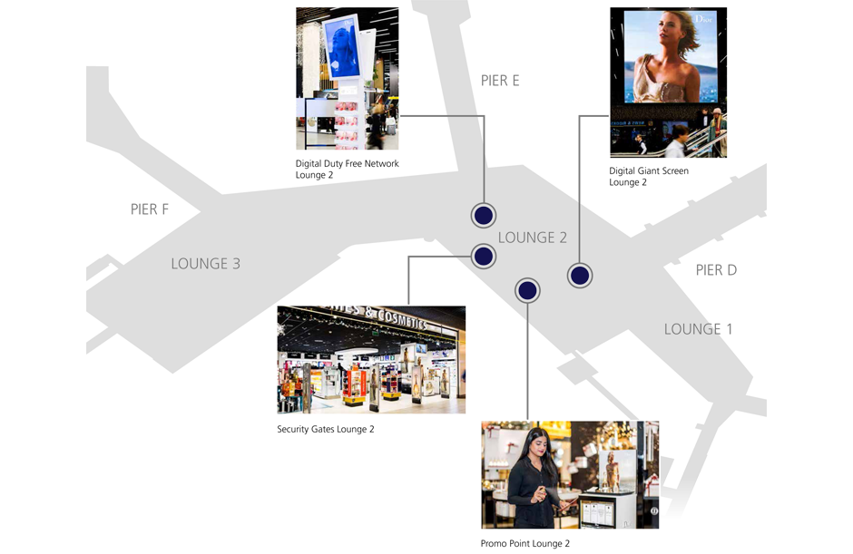 Advertising case Dior plattegrond