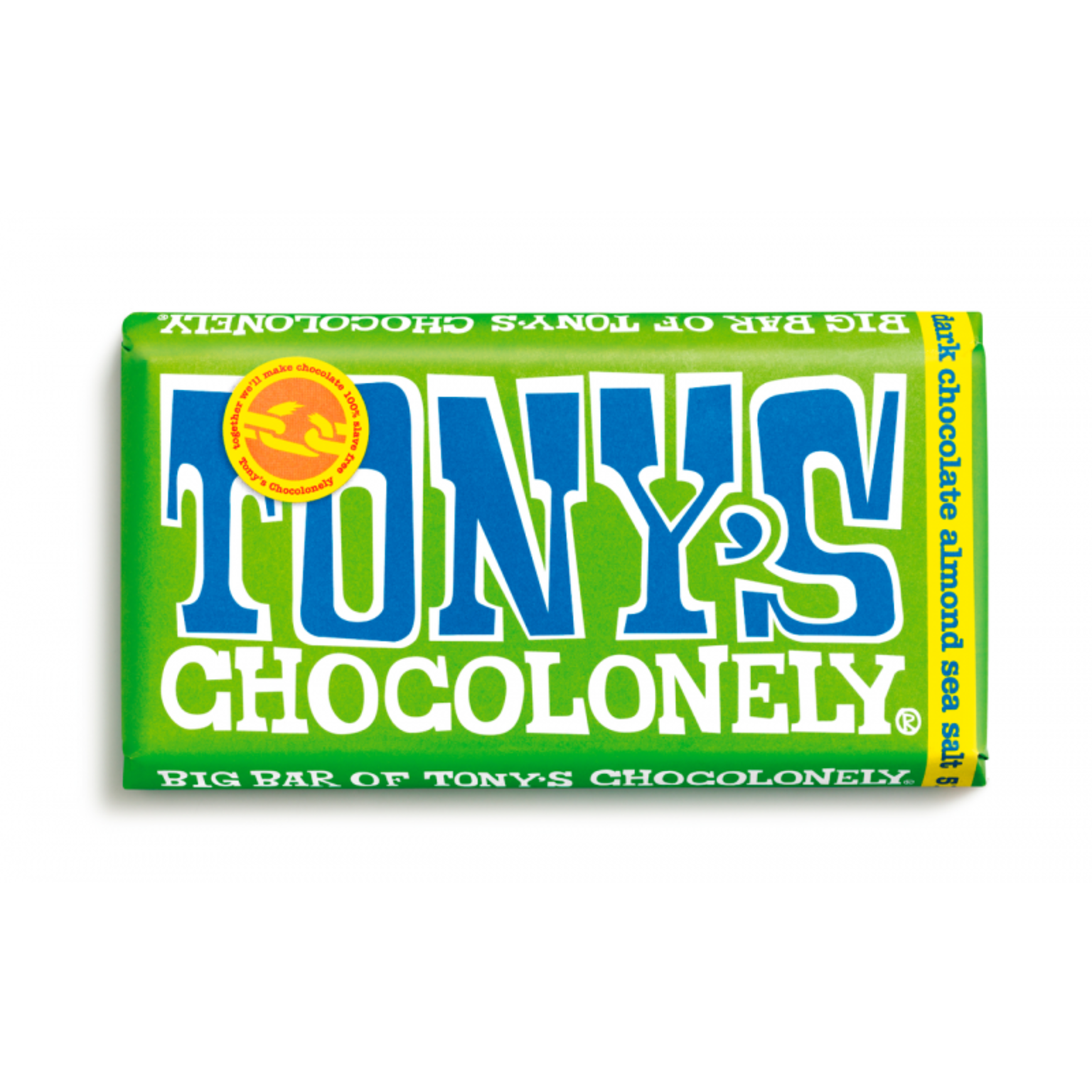 Tony's Chocolonely Dark Almond Sea Salt Chocolate Bar-240gram