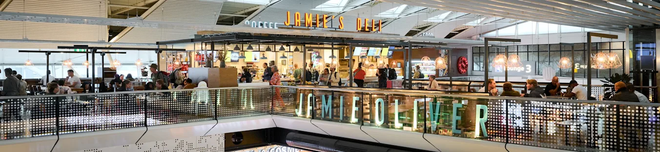 Schiphol Jamies Deli banner