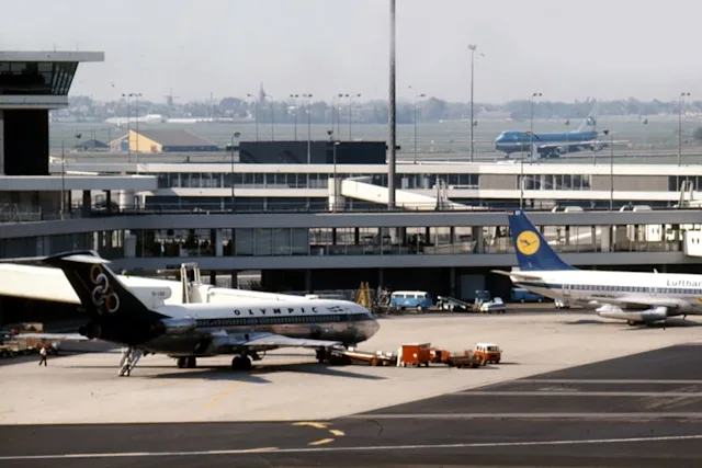 A Boeing 727 from Olympic Airways at Schiphol Airport, source: Stadsarchief Amsterdam / Schiphol