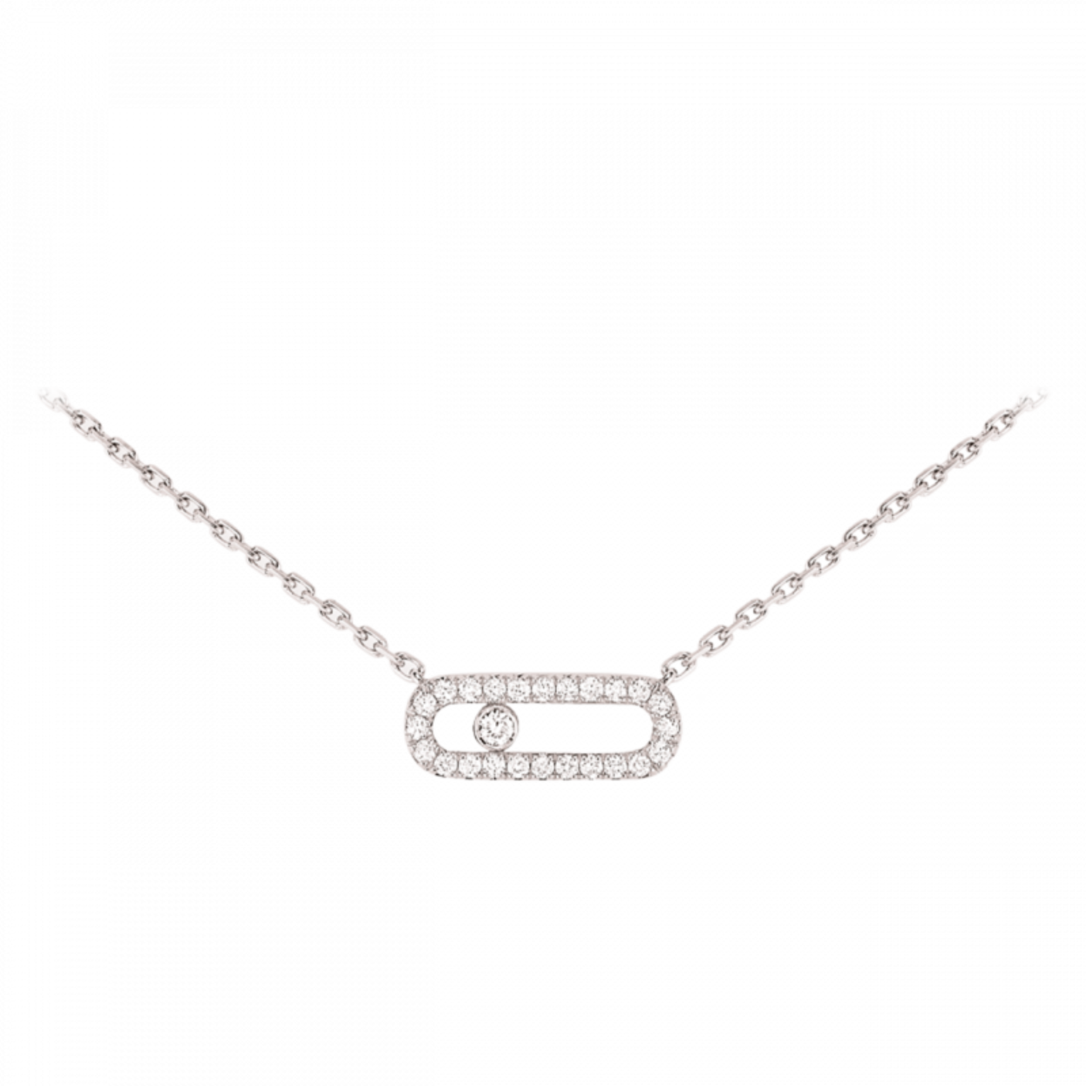 Messika Move Uno pavé necklace