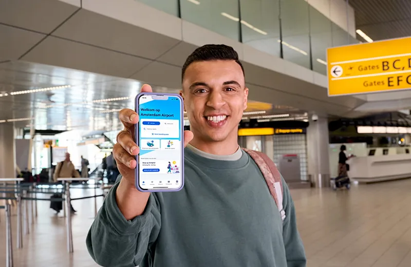 Download de Schiphol app