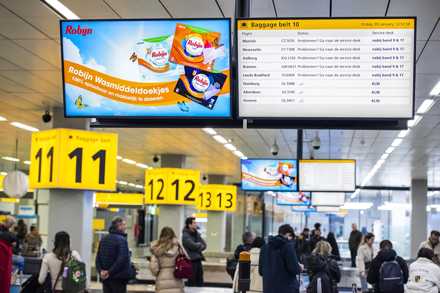 Campaign Robijn Schiphol