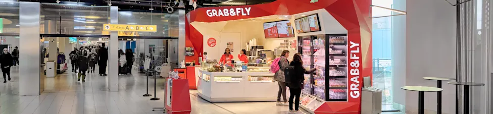 Grab&Fly | Quick Snacks & Drinks | Schiphol