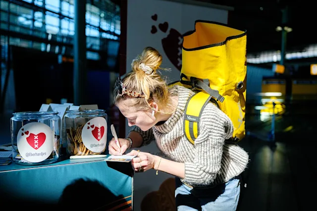 Eberhardjes at Schiphol