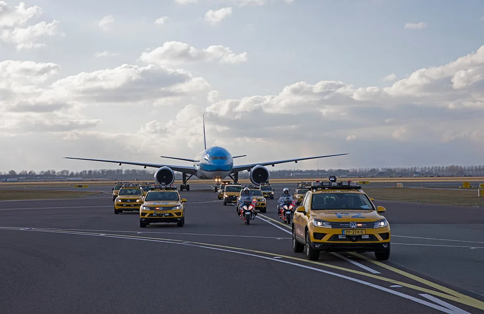 Special flight at Schiphol