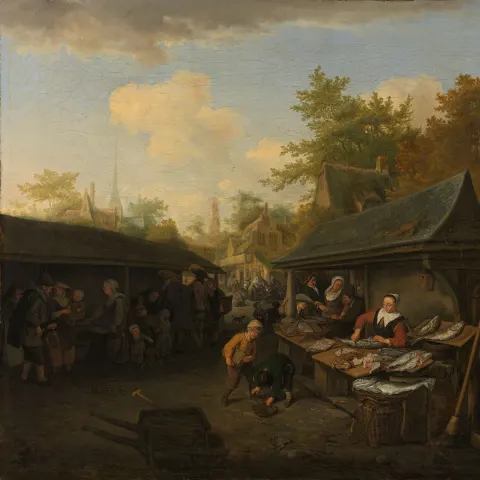 Rijksmuseum Schiphol: Vismarkt - Cornelis Dusart