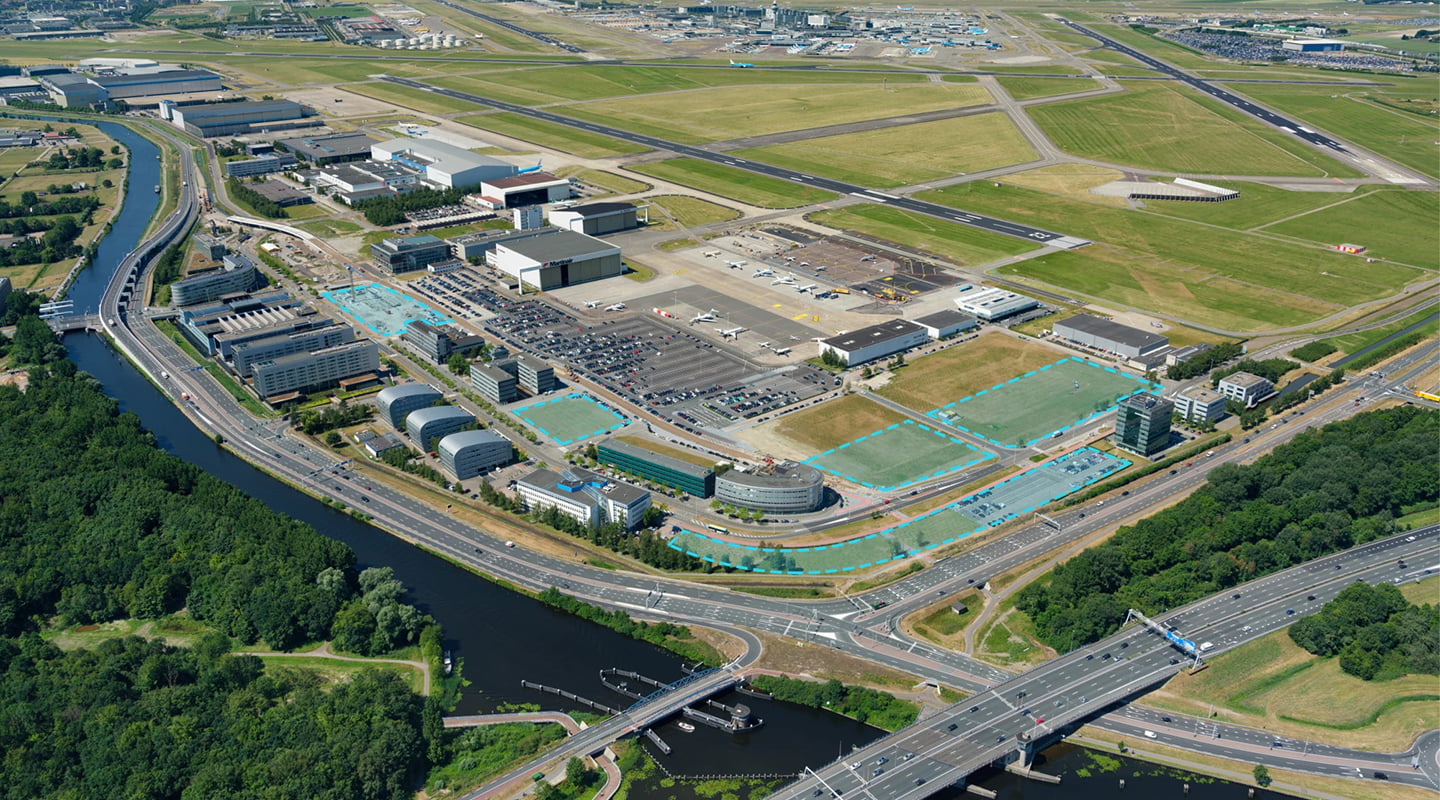 Kavels op Schiphol-Oost