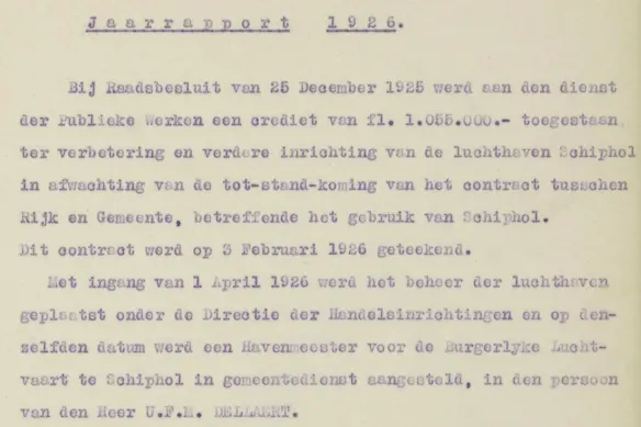 schiphol amsterdam 100 1926