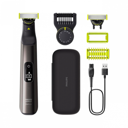 Philips QP6652/61 One Blade Pro 360 Face & Body Trimmer - Grey