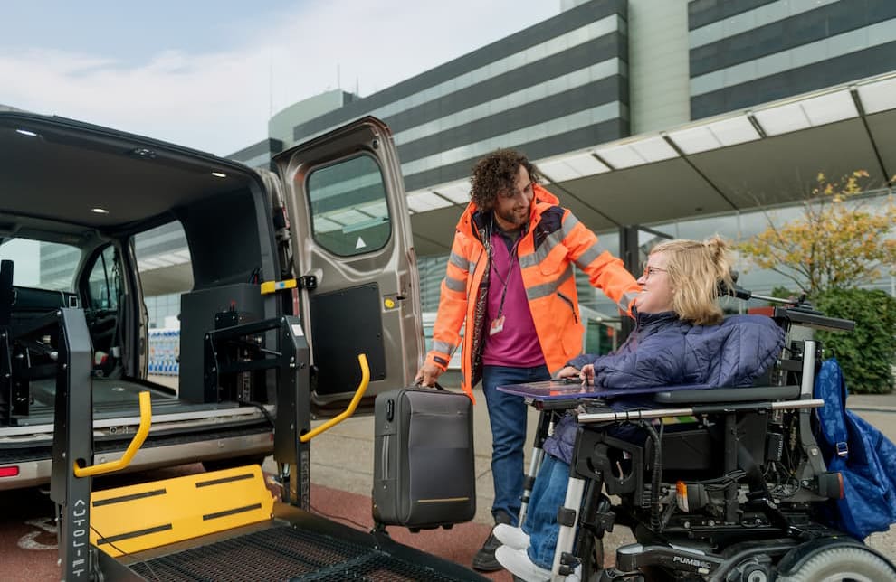 PRM assistance wheelchair parking