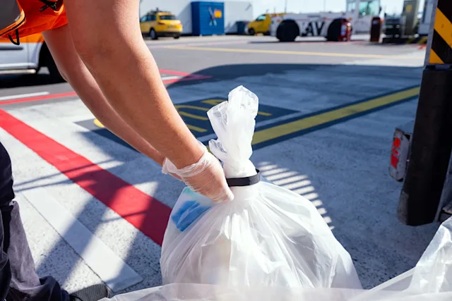 Separating aircraft waste