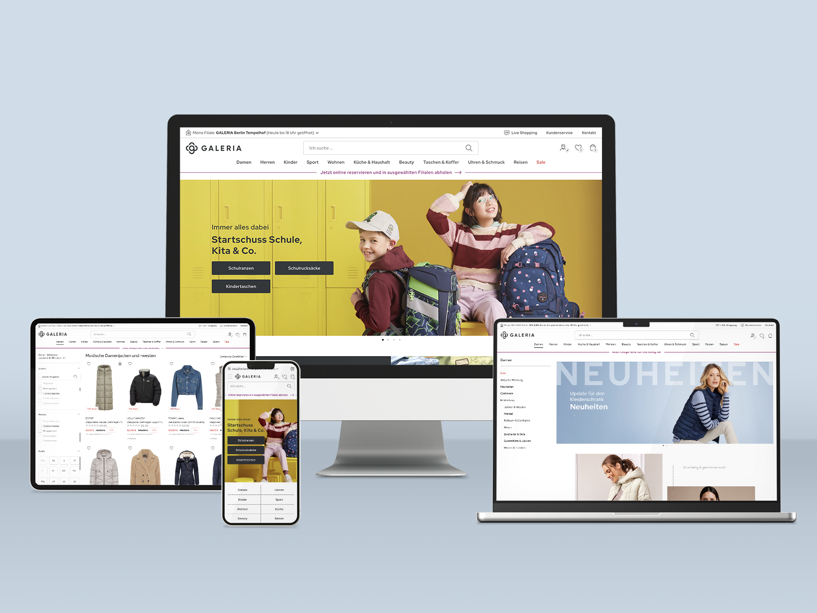 eCommerce Plattform / GALERIA