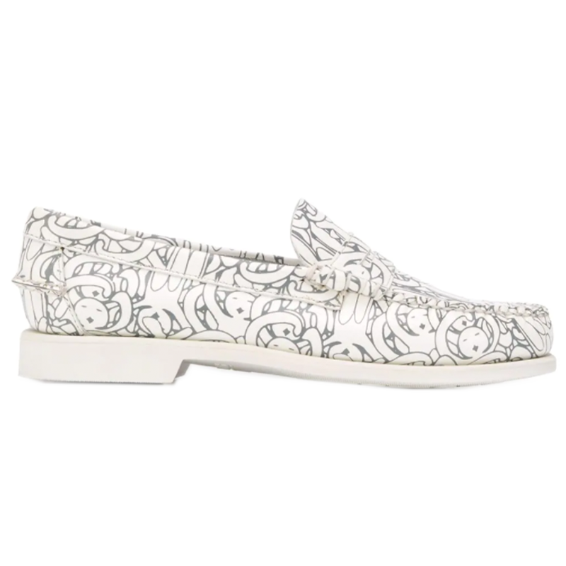 Société Anonyme x Sebago graphic print low heel loafers