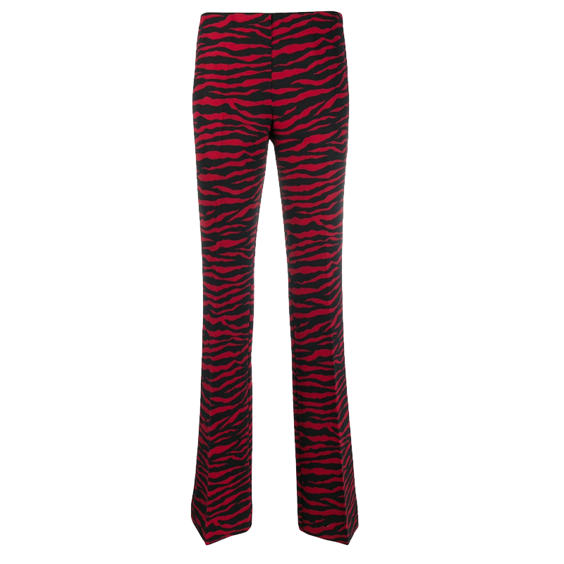 PAROSH zebra print trousers