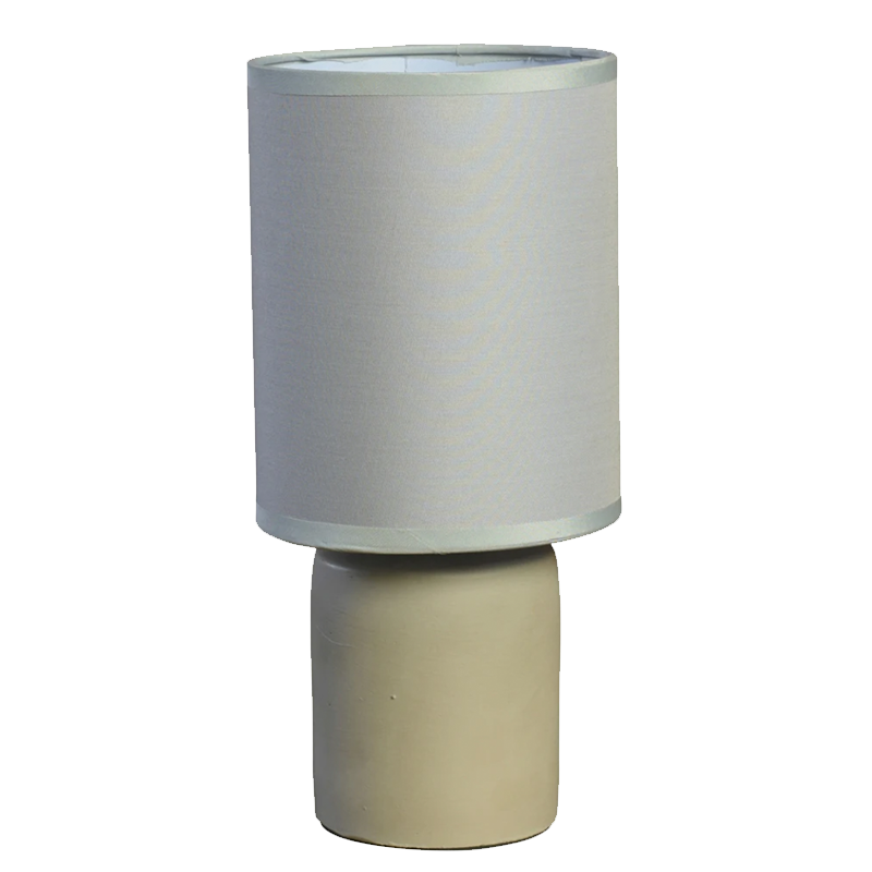 EcoVibe Nano Cement Table Lamp in Light Grey