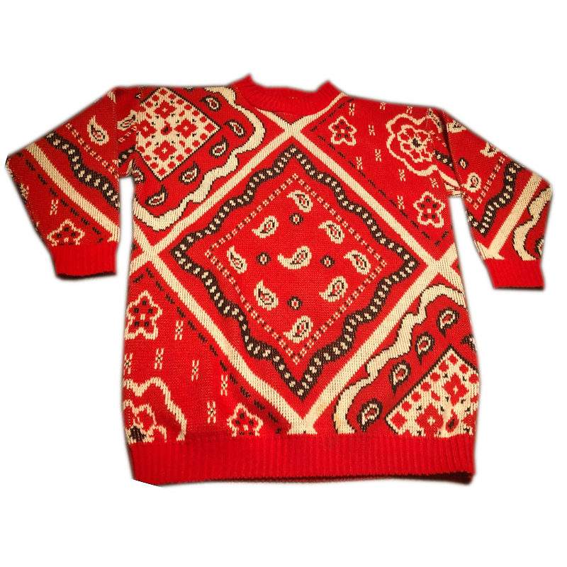 Etsy Vintage 80s Bandana Sweater