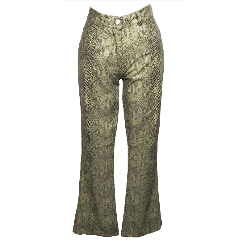 Thrilling Deadstock Vinyl Snakeskin Pants