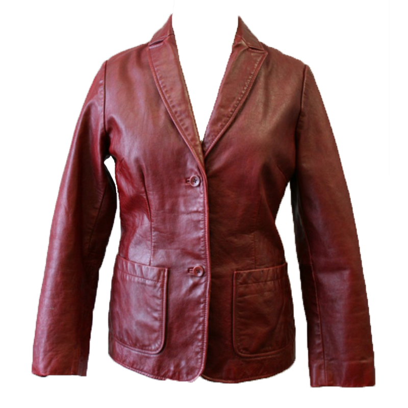 Vintage 90s Gap Oxblood Leather Jacket