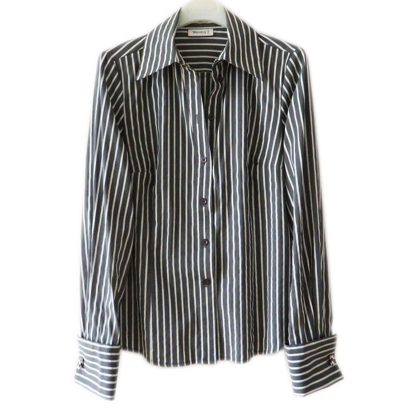 Vintage grey striped shirt