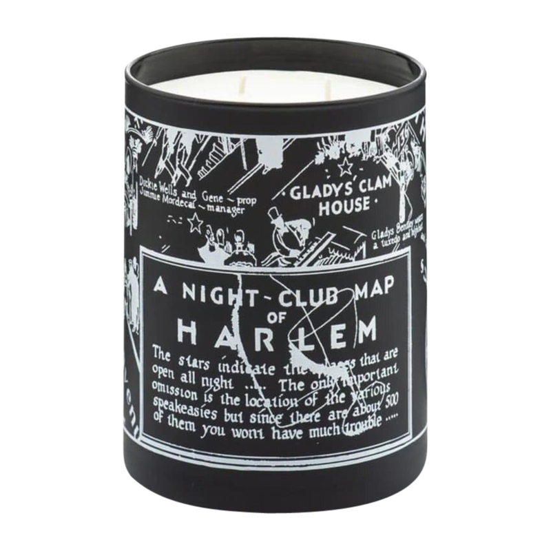 Harlem Map of Nightclubs candle