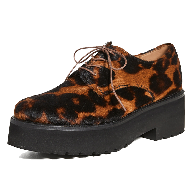 Grenson Leopard Eve Oxfords