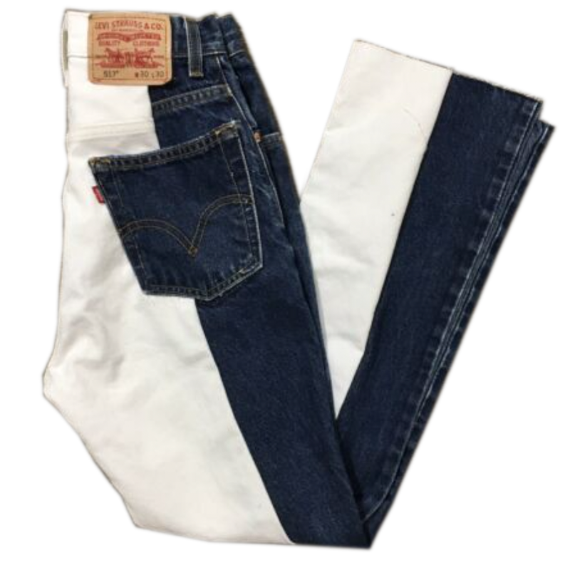 eBay Reworked Levi's Colorblock Patchwork Jeans