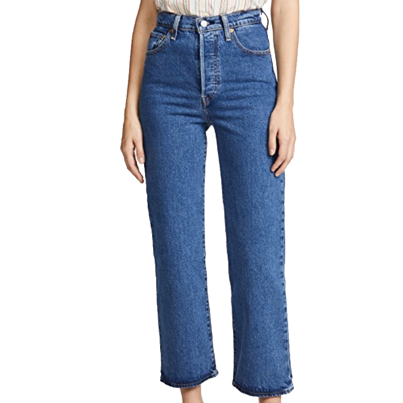 Levi's High-rise ribcage jeans