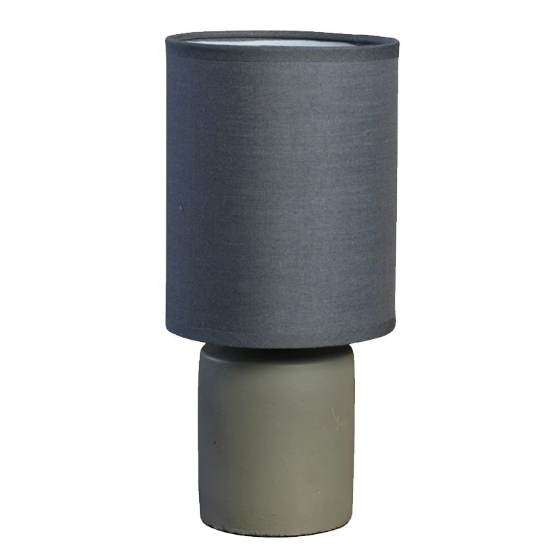EcoVibe Nano Cement Table Lamp Dark Grey