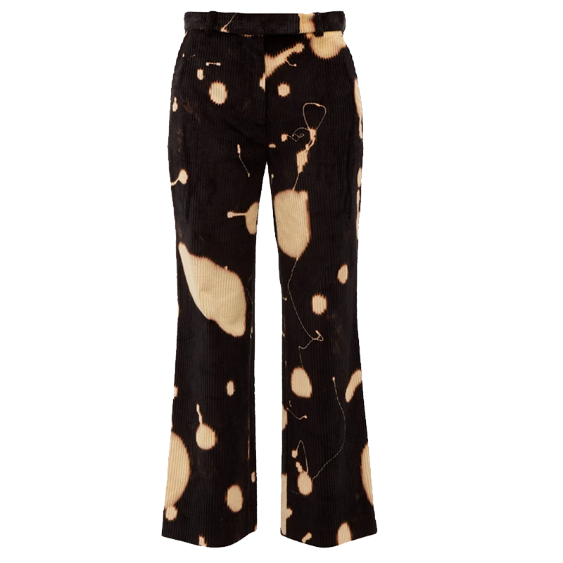 Hillier Bartley Bleach-Splatter Corduroy Trousers