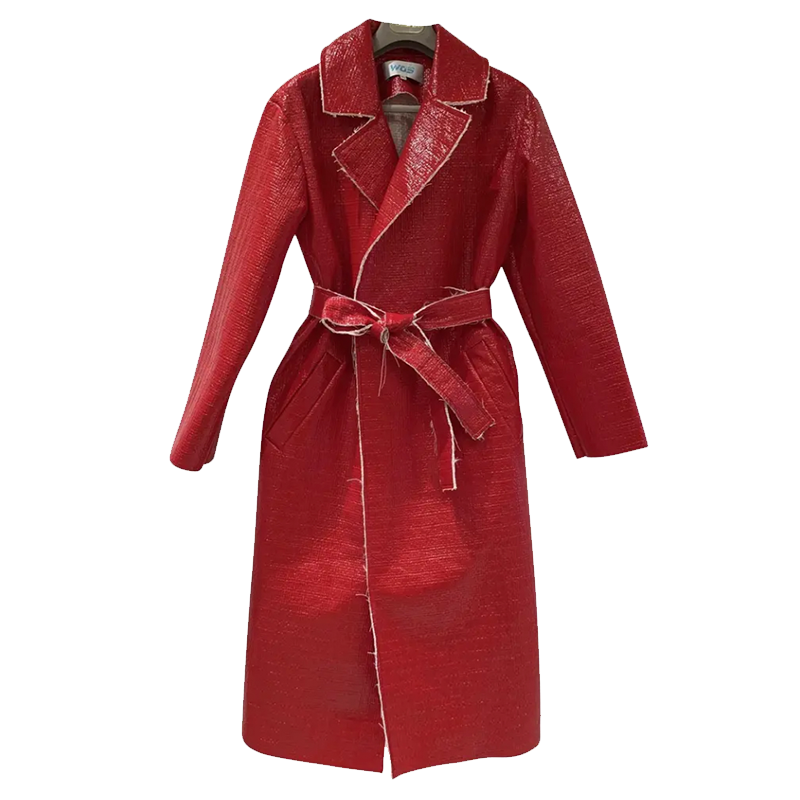 Walk of Shame Red Trench Coat