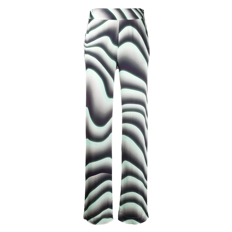 Just Cavali wave print trousers