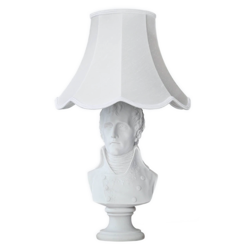 Waterloo Napoleon Bust Table Lamp in Natural
