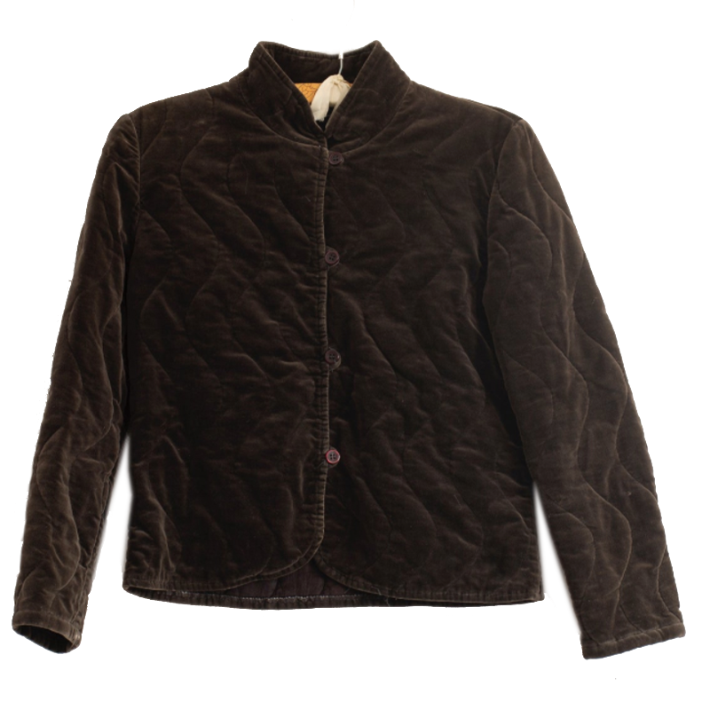 Etsy vintage velvet quilted jacket