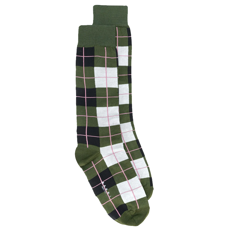 Marni Jacquard Check Knee-High Socks