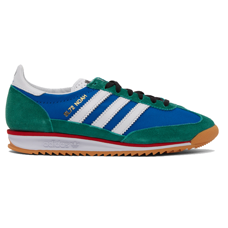 Noah x Adidas Originals blue and green sneakers