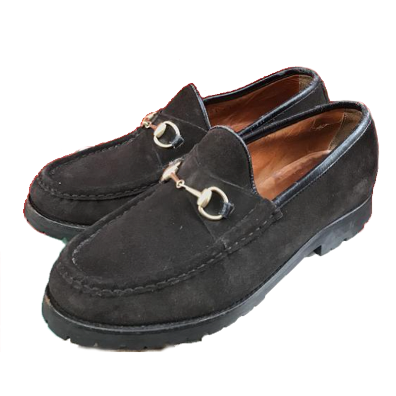 Gucci vintage suede loafer