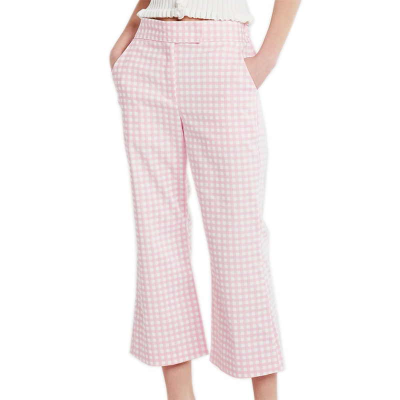 Storets Pink Gingham Bootcut Pants
