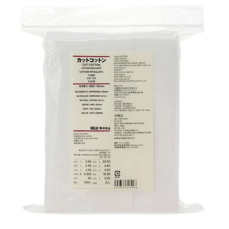 Muji cotton cut squares