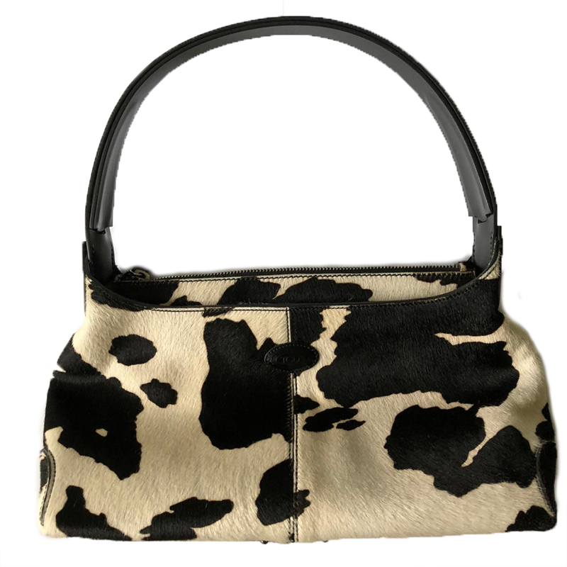 Vintage Tod's Cow-print pony hair bag