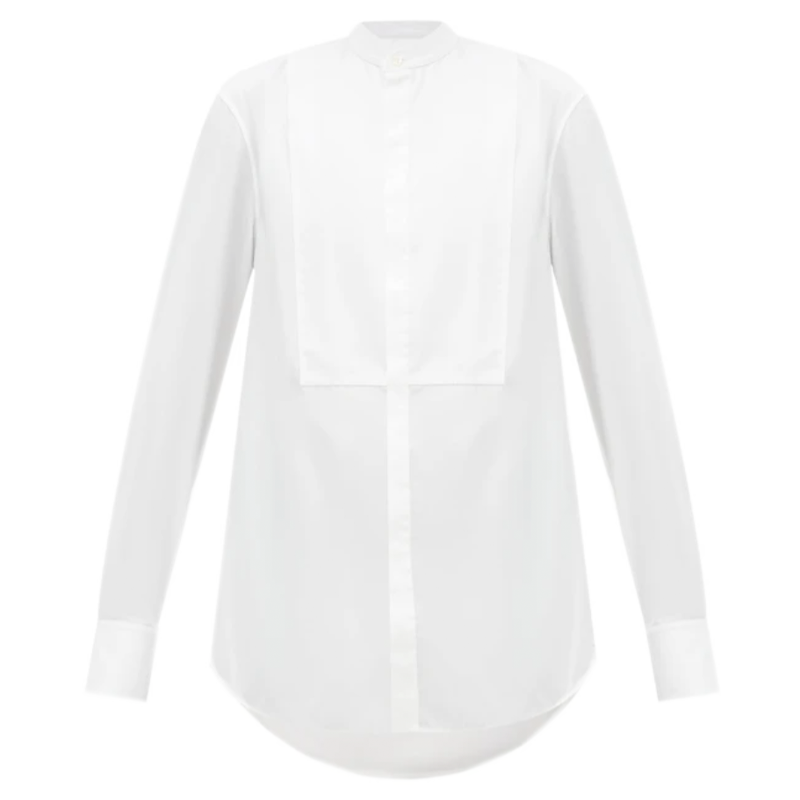 WARDROBE.NYC mandarin tuxedo shirt