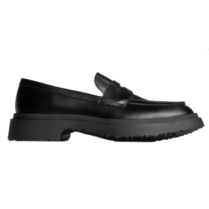 CAMPERLAB Leather Rubber-Soled Loafers black