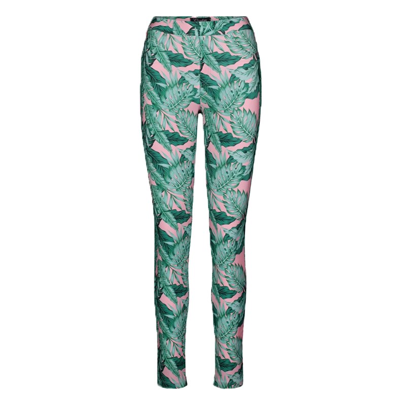 confetti palms floral print leggings