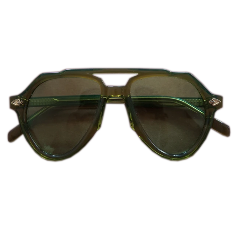 Savant & Scholar Hollywood Sunglasses Crystal Green