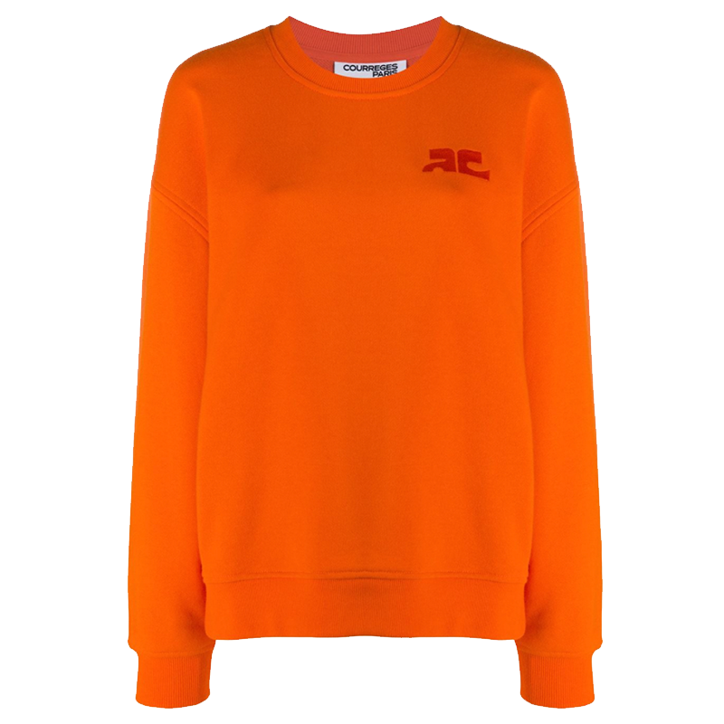Courrèges logo-embroidered sweatshirt