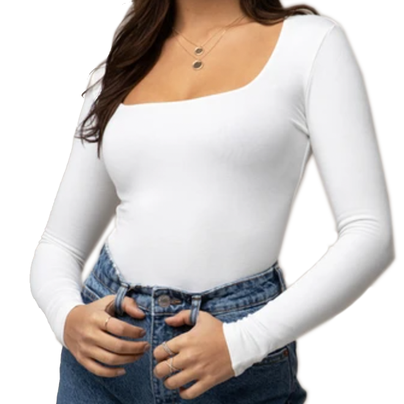 RE ONA square neck top