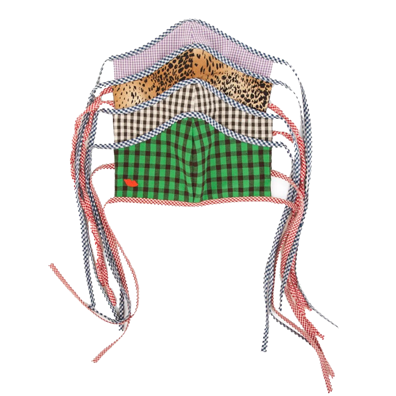 Clare V. 4-pack assorted face mask