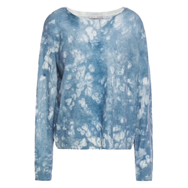 Autumn Cashmere tie-dye printed cashmere sweater