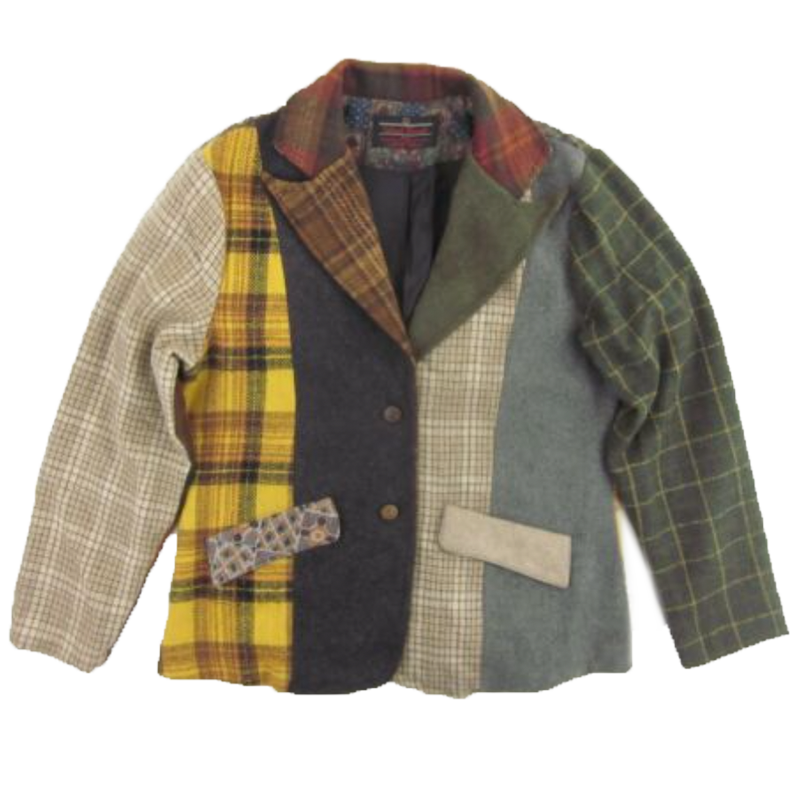 eBay Vintage Wool Patchwork Blazer